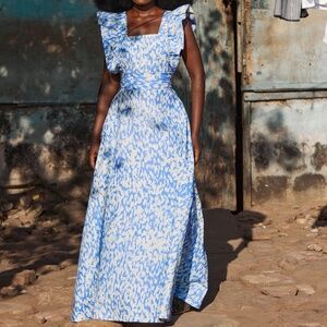 Sika designs blue Efe maxi dress US size 8